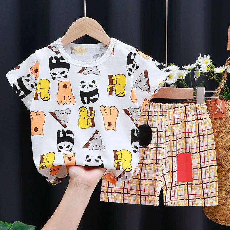 Ensemble 2 pièces pour enfant fille et Garçon disponible dans plusieurs couleurs