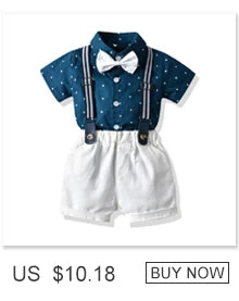 Top and Top Toddler Baby Boy Clothing Set Gentleman Short Sleeve Shirt+Suspender Shorts 2PCS Outfits Newborn Boy Clothes Set