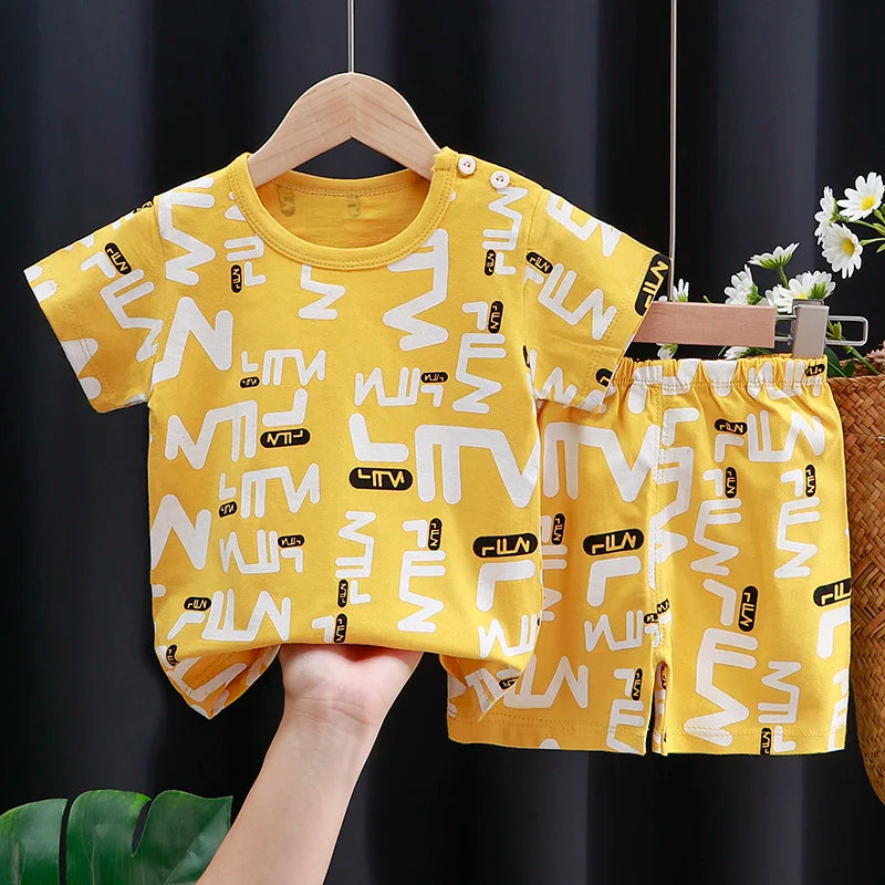 Ensemble 2 pièces pour enfant fille et Garçon disponible dans plusieurs couleurs