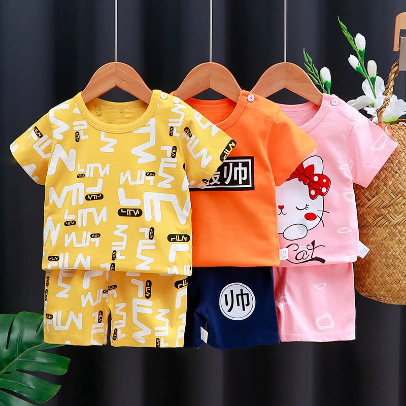 Ensemble 2 pièces pour enfant fille et Garçon disponible dans plusieurs couleurs