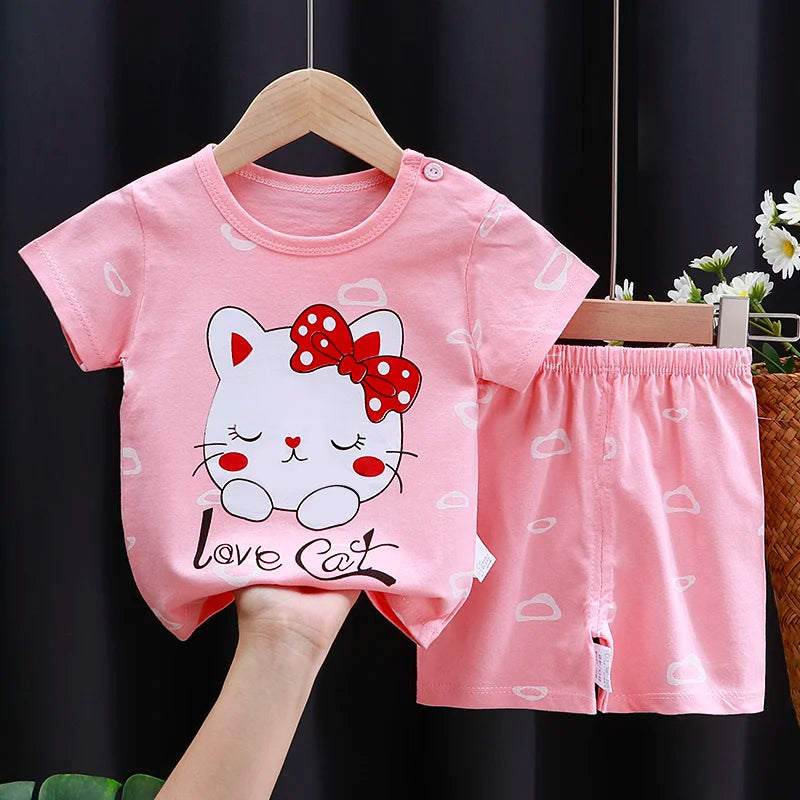 Ensemble 2 pièces pour enfant fille et Garçon disponible dans plusieurs couleurs