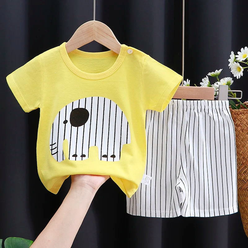 Ensemble 2 pièces pour enfant fille et Garçon disponible dans plusieurs couleurs