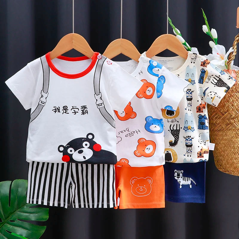 Ensemble 2 pièces pour enfant fille et Garçon disponible dans plusieurs couleurs