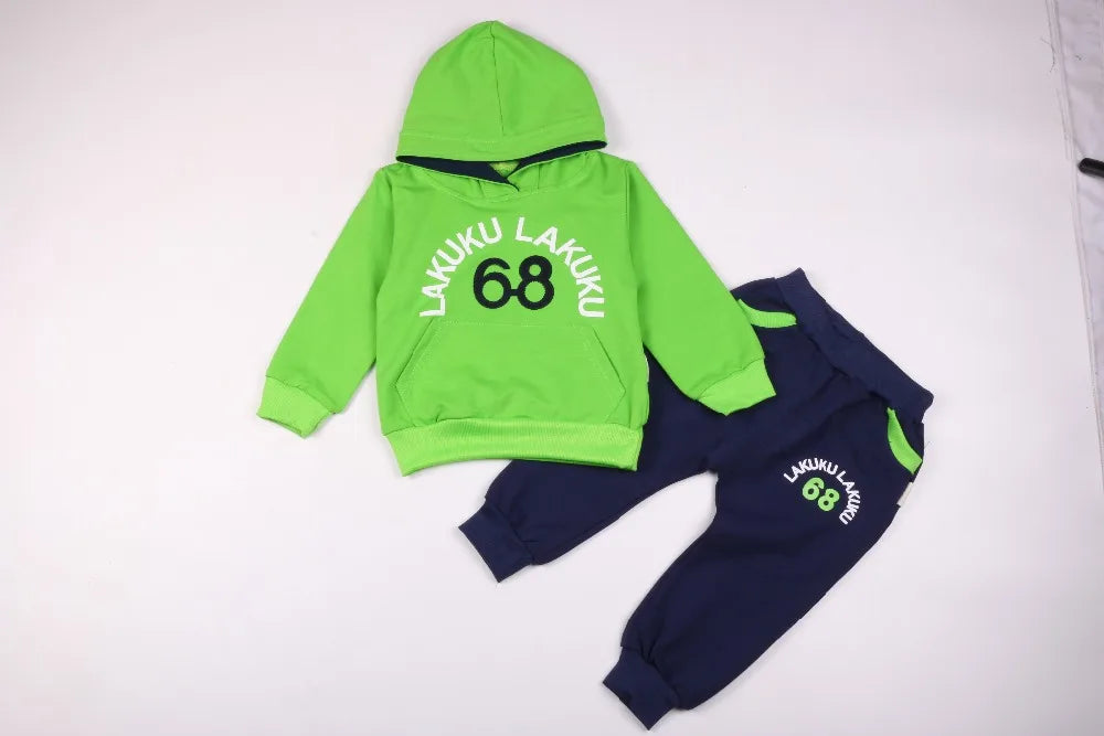Boy's Clothing Set Match Sunglasses 3pcs Outfit Ropa Baby Kids Sweatshirt Boys Tracksuit Fashion Active Hoodie Sport Suits