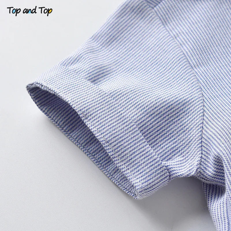 Top and Top Toddler Baby Boy Clothing Set Gentleman Short Sleeve Shirt+Suspender Shorts 2PCS Outfits Newborn Boy Clothes Set