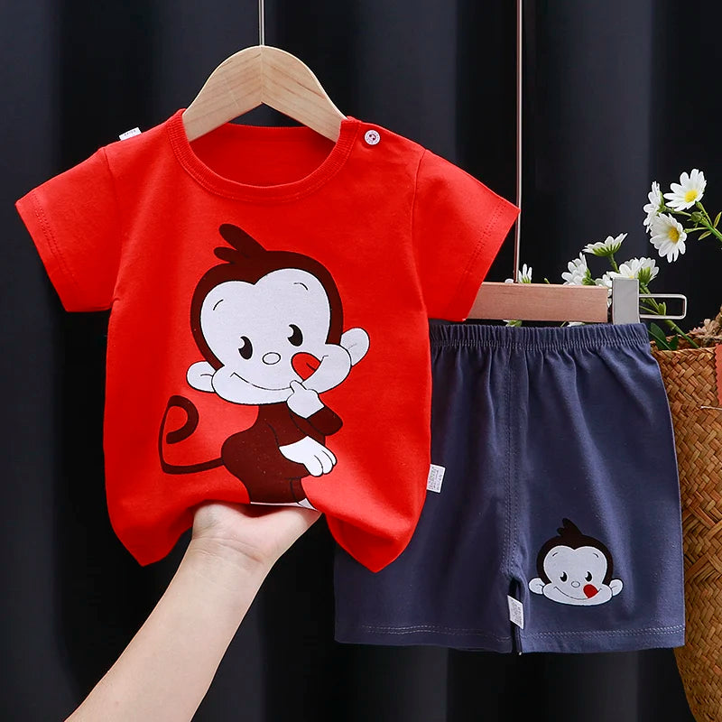 Ensemble 2 pièces pour enfant fille et Garçon disponible dans plusieurs couleurs
