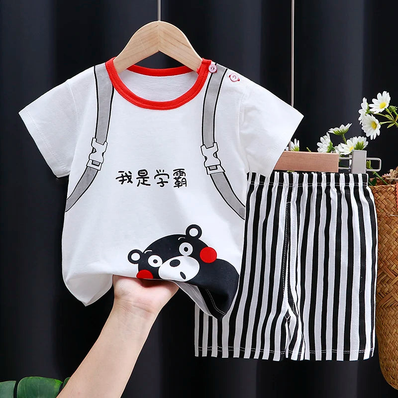 Ensemble 2 pièces pour enfant fille et Garçon disponible dans plusieurs couleurs