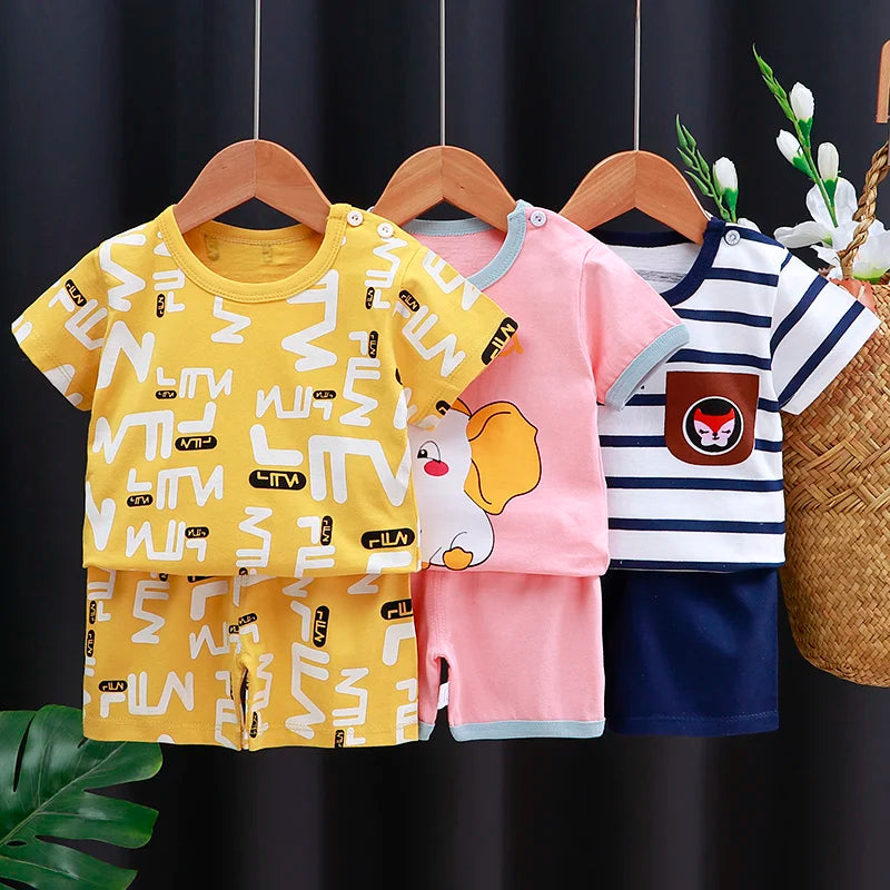 Ensemble 2 pièces pour enfant fille et Garçon disponible dans plusieurs couleurs