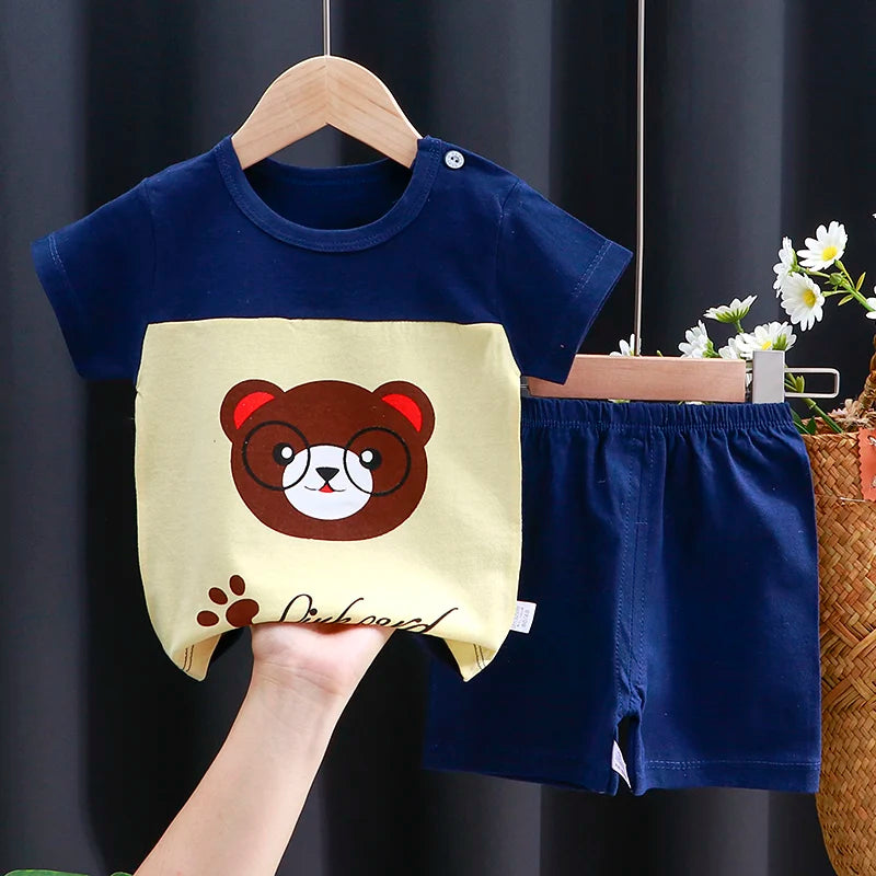 Ensemble 2 pièces pour enfant fille et Garçon disponible dans plusieurs couleurs