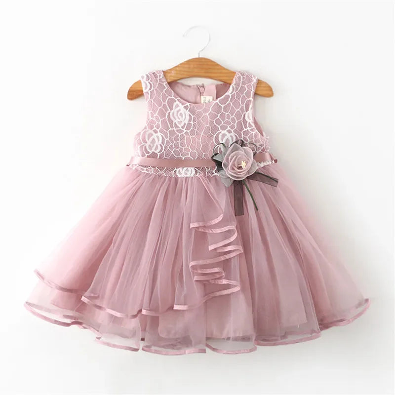 Baby Girls Dress 2-6 Kids Dresses for Flower Girls Baby Dress Elegant Girl Party Little Princess Tutu 2024 Summer Dress Vestidos