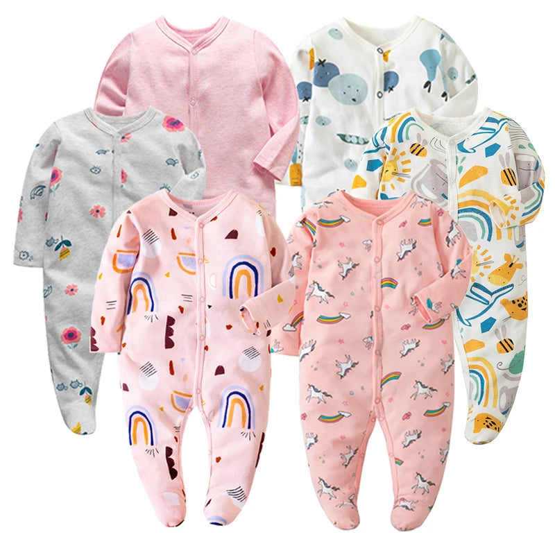 Boy Romper 100% Cotton Polka Dot Newborn Baby Girls Clothes Full Sleeve Summer Jumpsuit 0-12 months Baby Playsuit Baby Clothing