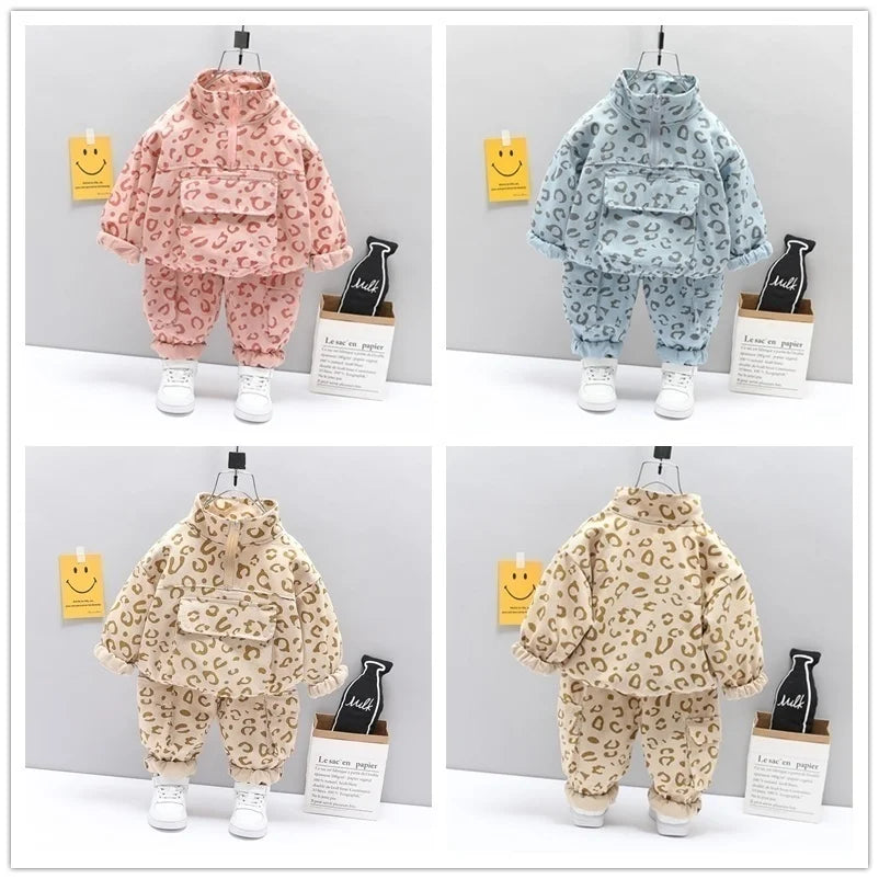 Fashion Children Clothes Autumn Baby Girls Clothing Boys Casual Jacket Pants 2 Piece Set Toddler Fashion Costume Kids Tracksuits