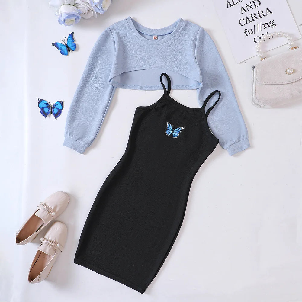 Ensemble 2 pieces robe pour fille