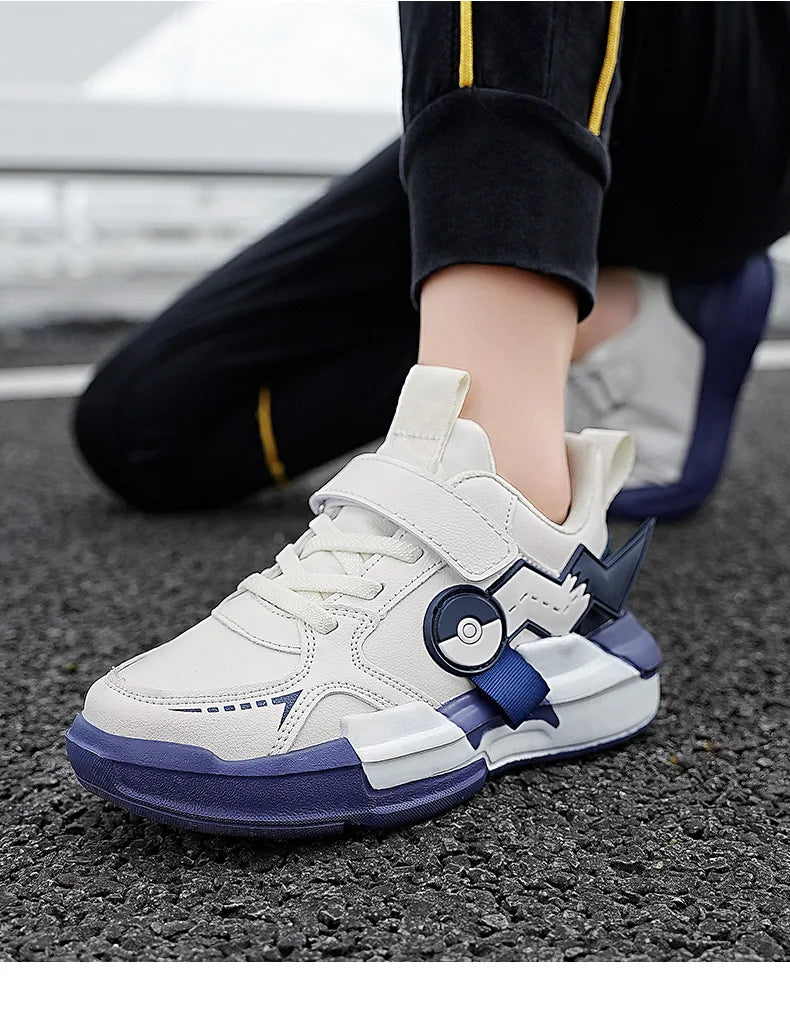 Cartoon Kids Shoes Fashion Classic Children Sneakers for Boys Walking Shoes for Girls Casual Outdoor with Leather