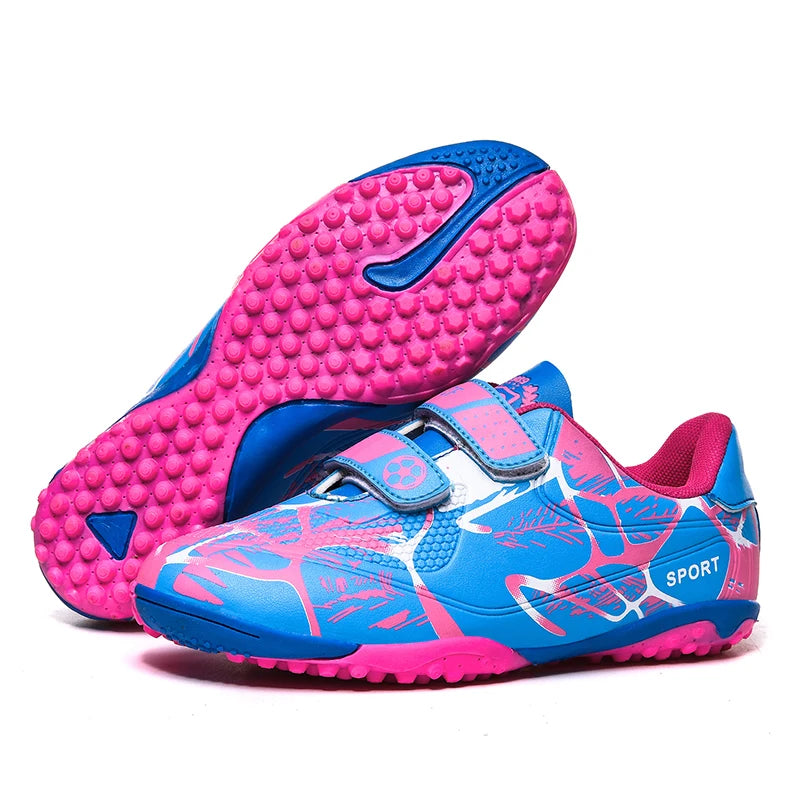 Kids Football Boots Child Soccer Shoe Anti Skid Boys Turf Cleats Hard Court Youth Training Trainers Children Futsal Sneakers
