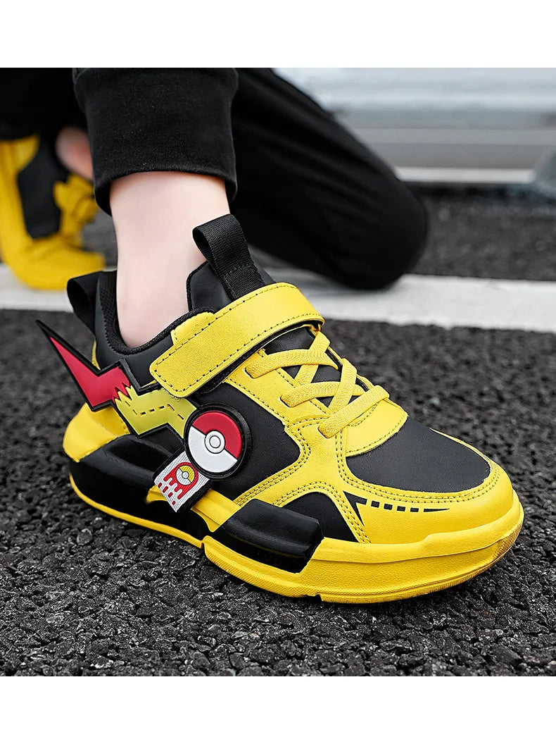Cartoon Kids Shoes Fashion Classic Children Sneakers for Boys Walking Shoes for Girls Casual Outdoor with Leather