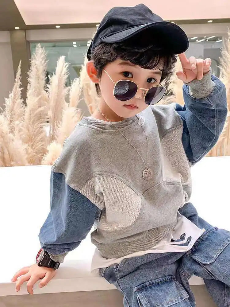 Children's Clothing Boy's Autumn Suit Sweater Suit Baby Boy Clothes Children's Top And Bottom Clothes Set Groups Of Pant