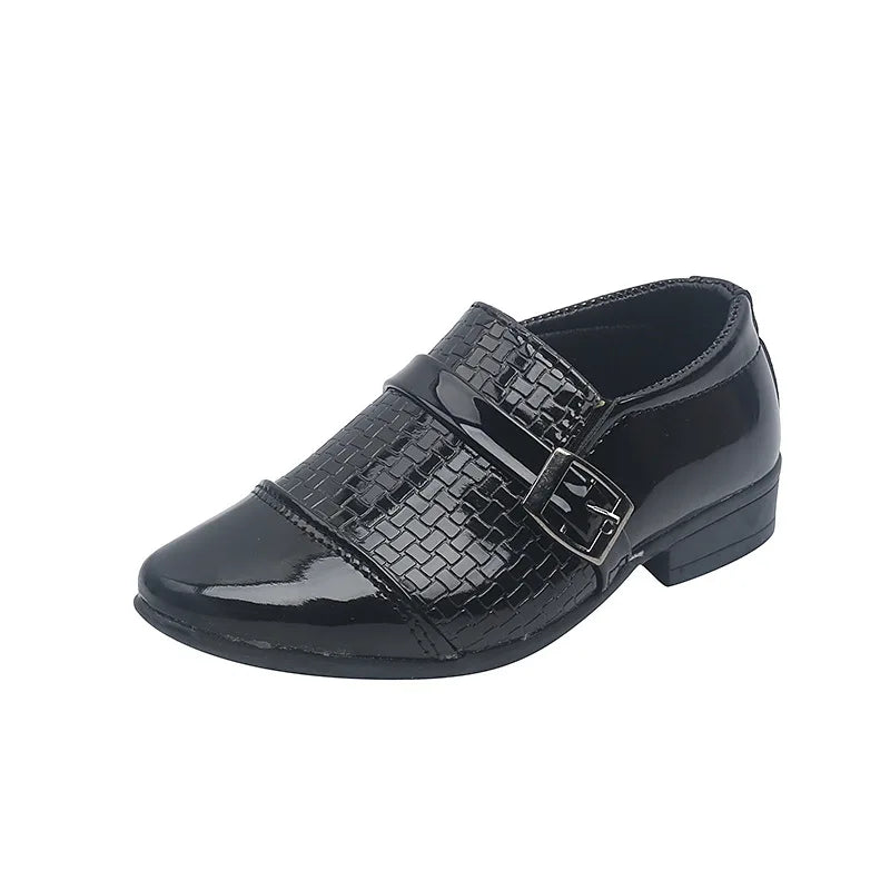 Spring Summer Autumn Kids Shoes For Boys British Style Comfortable Children's Casual Slip-on PU Leather Fashion Shoe Formal Soft