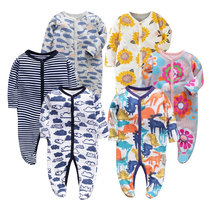 Boy Romper 100% Cotton Polka Dot Newborn Baby Girls Clothes Full Sleeve Summer Jumpsuit 0-12 months Baby Playsuit Baby Clothing