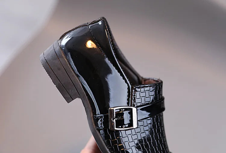 Spring Summer Autumn Kids Shoes For Boys British Style Comfortable Children's Casual Slip-on PU Leather Fashion Shoe Formal Soft