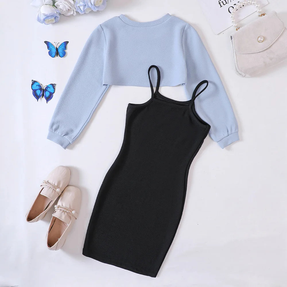 Ensemble 2 pieces robe pour fille
