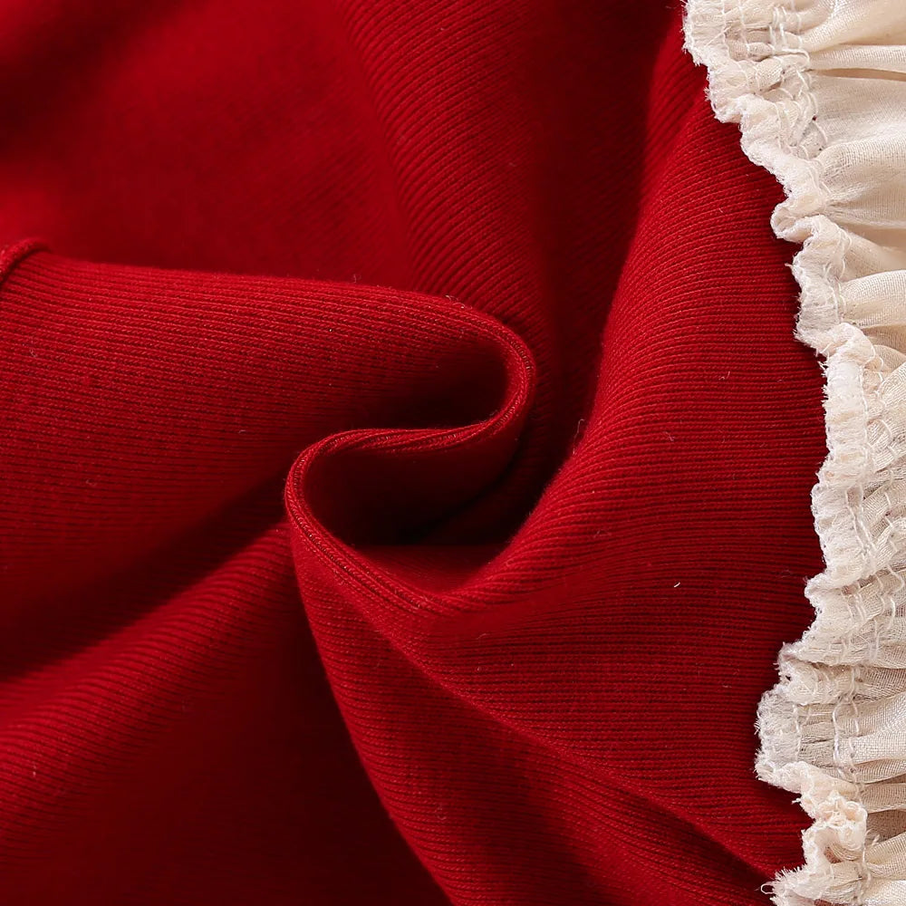 Kids Clothes Baby Girl Red Dress Summer Newborn Girl Cute Bear Red Princess Dress Birthday Dress for Kids Girl