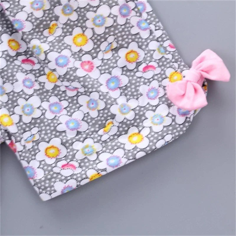 Baby Girls Clothes Sets for Kids T-shirt Tops+Short Pants Clothes Sets Toddler Girl Lollipop Printed Summer Infant Clothing Sets