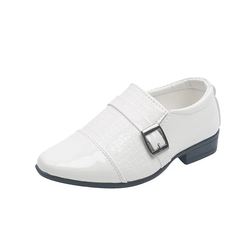 Spring Summer Autumn Kids Shoes For Boys British Style Comfortable Children's Casual Slip-on PU Leather Fashion Shoe Formal Soft
