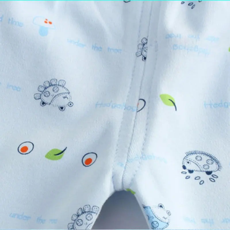 5pcs/set Newborn Baby Suit Set Top 2 Pants Hat Bibs 0-3 M Clothing Set Boy Girl Clothes Pure Cotton Breathable Cartoon Underwear