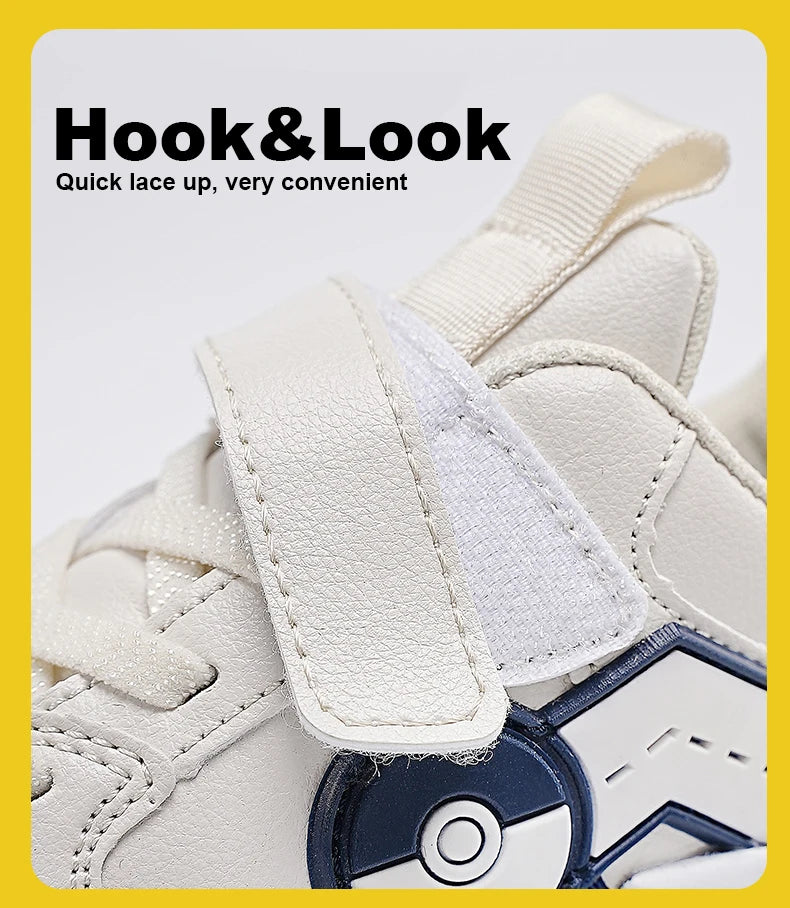 Cartoon Kids Shoes Fashion Classic Children Sneakers for Boys Walking Shoes for Girls Casual Outdoor with Leather