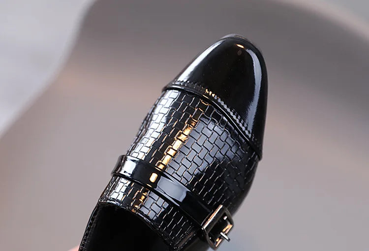 Spring Summer Autumn Kids Shoes For Boys British Style Comfortable Children's Casual Slip-on PU Leather Fashion Shoe Formal Soft