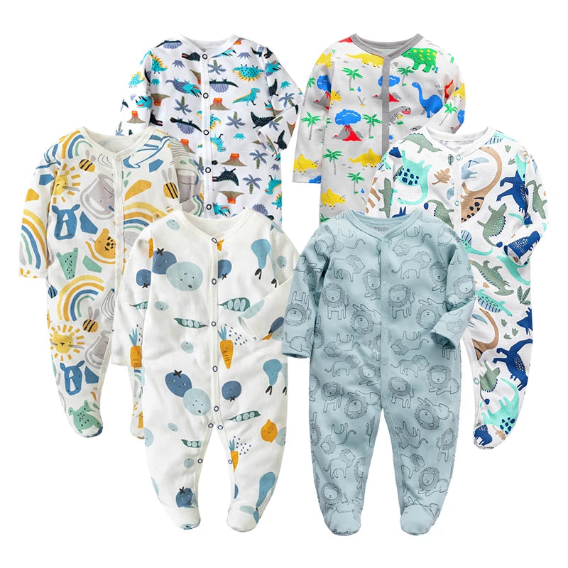 Boy Romper 100% Cotton Polka Dot Newborn Baby Girls Clothes Full Sleeve Summer Jumpsuit 0-12 months Baby Playsuit Baby Clothing