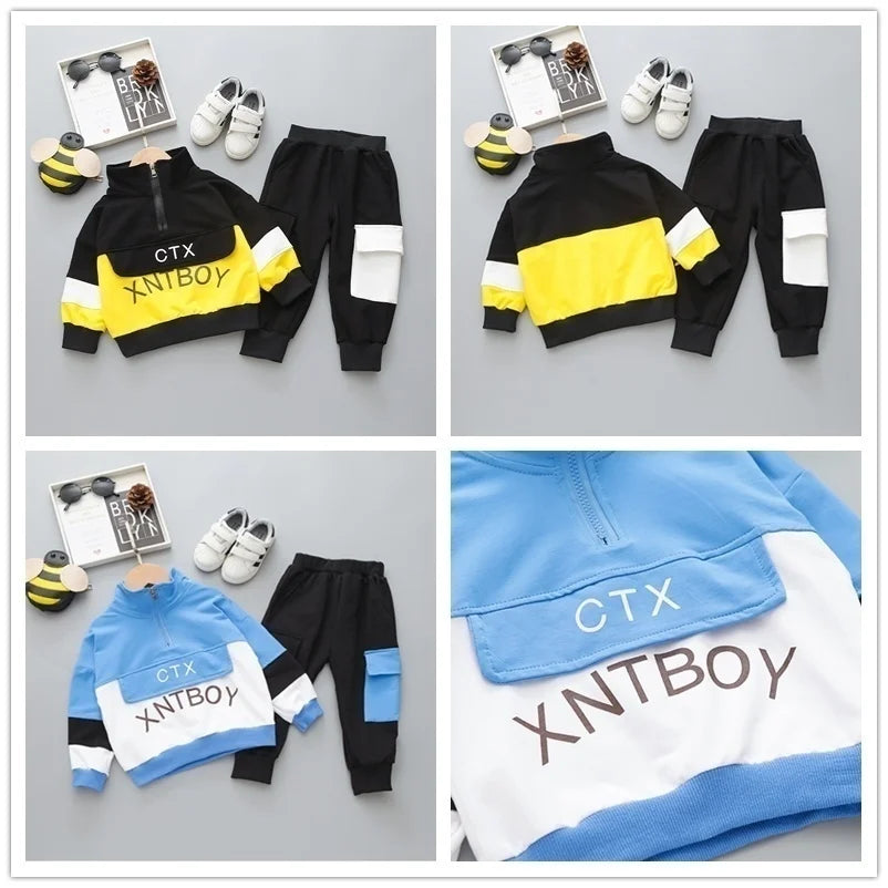 Fashion Children Clothes Autumn Baby Girls Clothing Boys Casual Jacket Pants 2 Piece Set Toddler Fashion Costume Kids Tracksuits