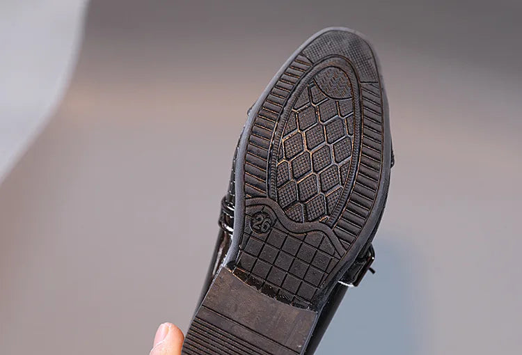 Spring Summer Autumn Kids Shoes For Boys British Style Comfortable Children's Casual Slip-on PU Leather Fashion Shoe Formal Soft