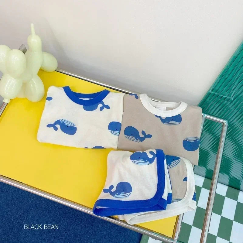 Baby Boy Clothing Set Toddler Kids Summer Clothes Cartoon T-shirt+Shorts 2Piece Suit Newborn Boy Girl Outfits Summer Tracksuits