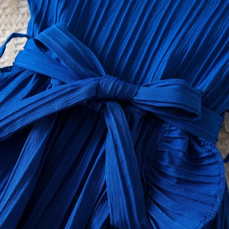 2025 New Summer Dress for Girls 3-8 Years Ruffles Casual Kids Princess Dresses Tulle Stripe Birthday Baby Girls Dress