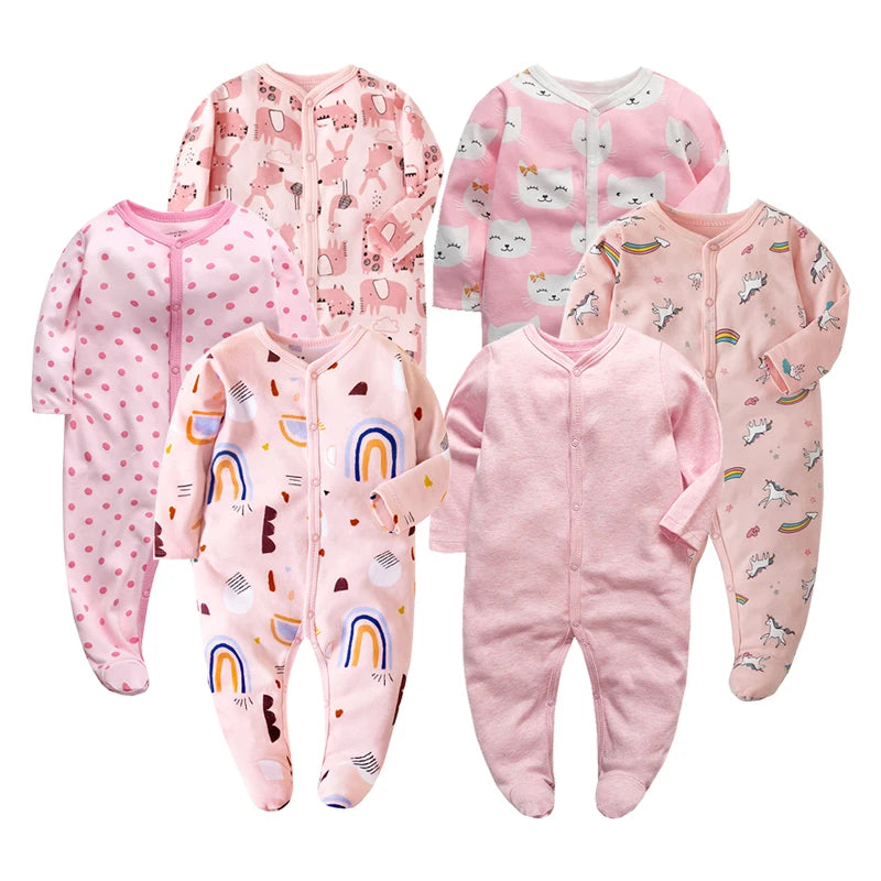 Boy Romper 100% Cotton Polka Dot Newborn Baby Girls Clothes Full Sleeve Summer Jumpsuit 0-12 months Baby Playsuit Baby Clothing