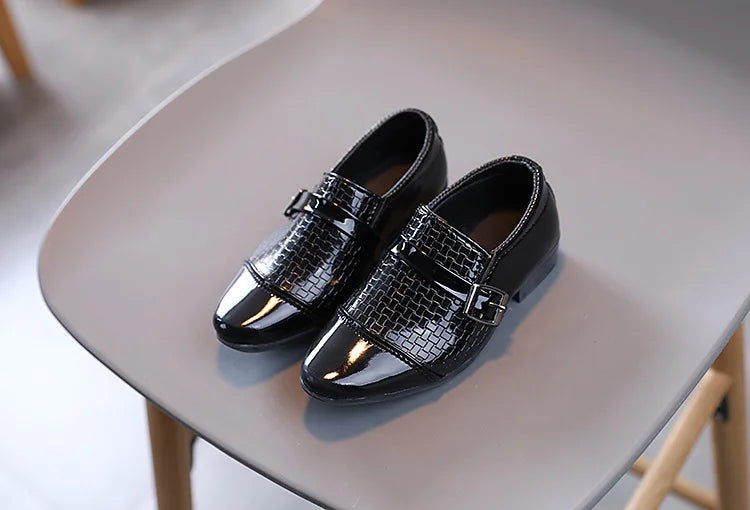 Spring Summer Autumn Kids Shoes For Boys British Style Comfortable Children's Casual Slip-on PU Leather Fashion Shoe Formal Soft