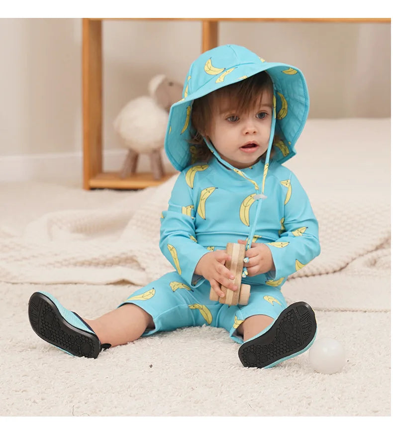 Baby Swimwear 2025 New Children's One-piece Swimsuit Sunscreen Quick-drying Bathing Suit for Kids Korean Boys Girls Surf Clothes