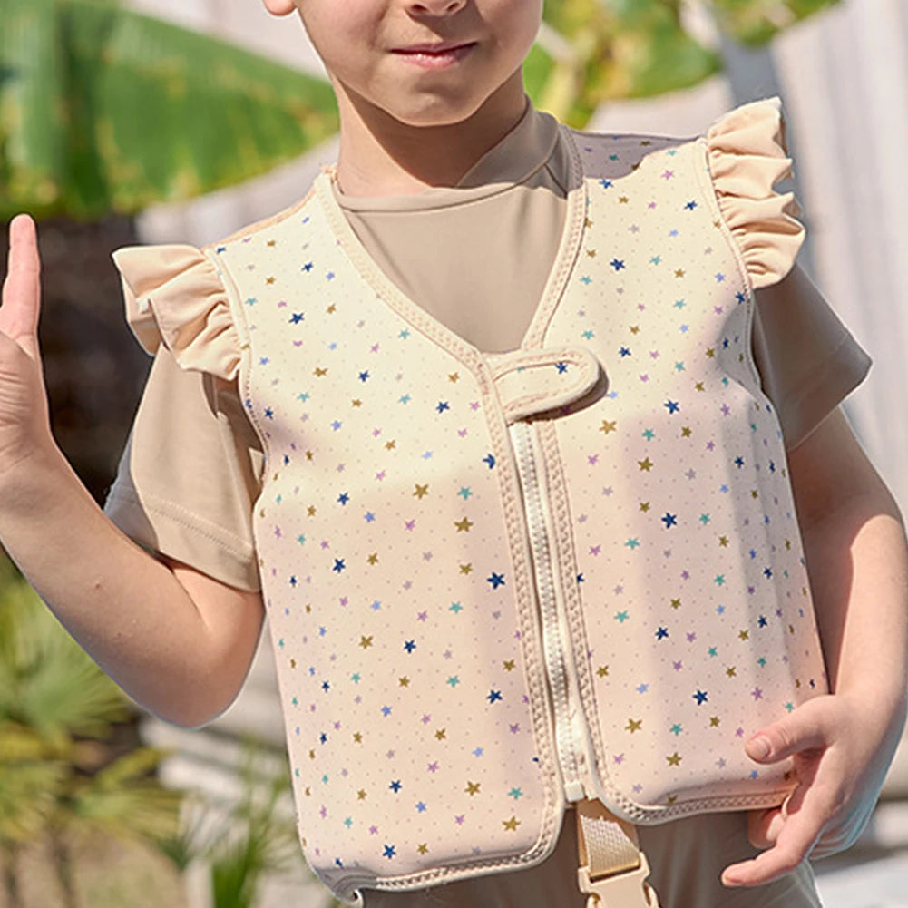 Baby Swimsuit Unisex Children Swimming Aid Buoyancy Clothing Toddler Swim Vest for Kids Age 2 3 4 Years