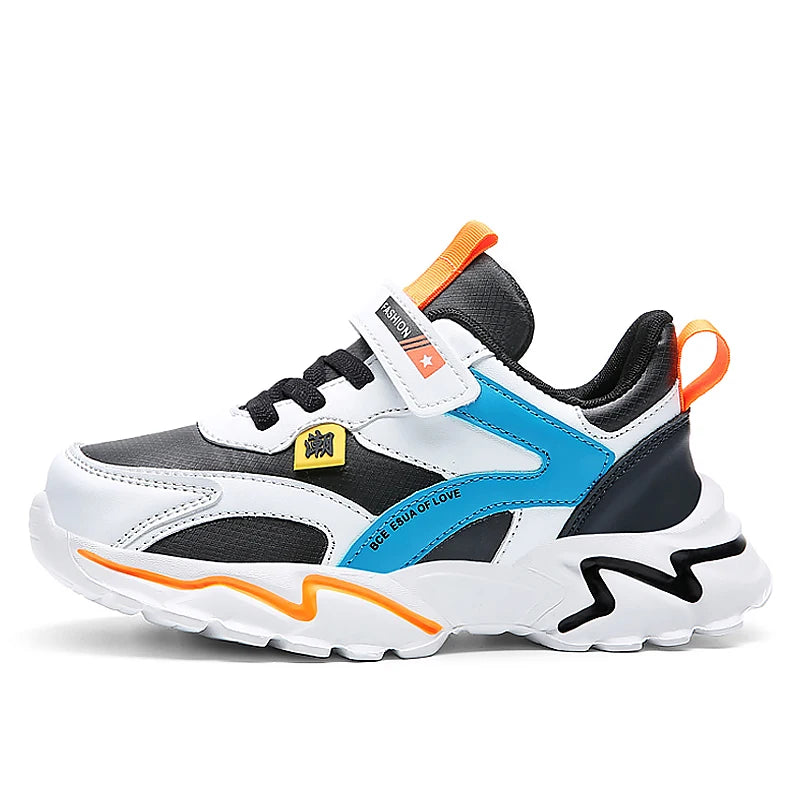 Kids Sneakers Sport Shoes for Boys Girls Fashion Leather Children Breathable Comfort Casual Walking Outdoor Running School Shoes