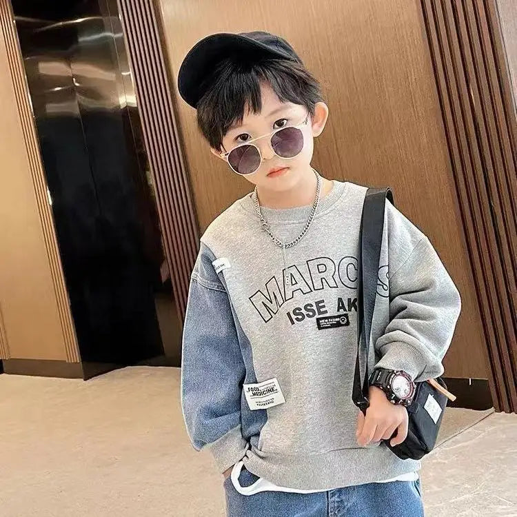 Children's Clothing Boy's Autumn Suit Sweater Suit Baby Boy Clothes Children's Top And Bottom Clothes Set Groups Of Pant
