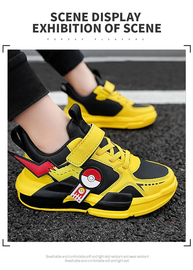 Cartoon Kids Shoes Fashion Classic Children Sneakers for Boys Walking Shoes for Girls Casual Outdoor with Leather