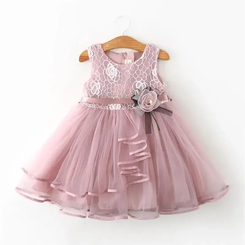 Baby Girls Dress 2-6 Kids Dresses for Flower Girls Baby Dress Elegant Girl Party Little Princess Tutu 2024 Summer Dress Vestidos
