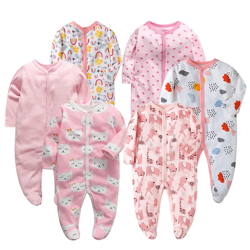 Boy Romper 100% Cotton Polka Dot Newborn Baby Girls Clothes Full Sleeve Summer Jumpsuit 0-12 months Baby Playsuit Baby Clothing