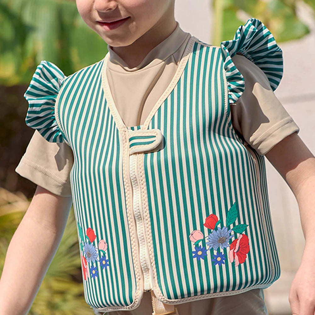 Baby Swimsuit Unisex Children Swimming Aid Buoyancy Clothing Toddler Swim Vest for Kids Age 2 3 4 Years