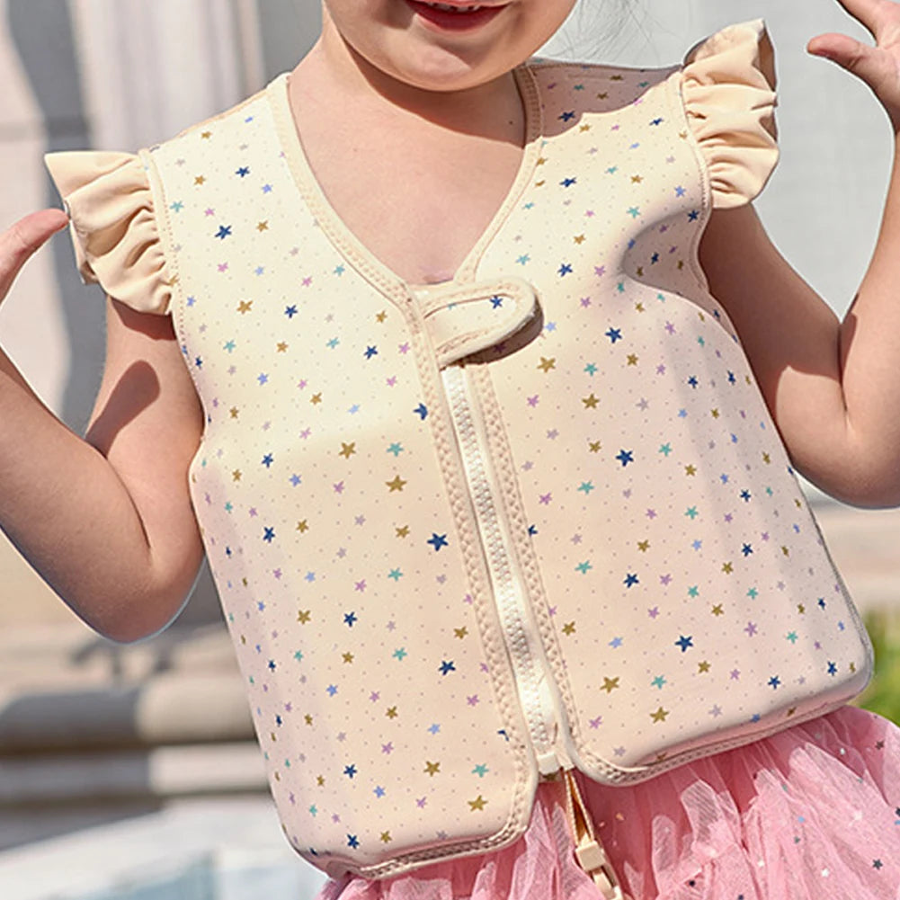Baby Swimsuit Unisex Children Swimming Aid Buoyancy Clothing Toddler Swim Vest for Kids Age 2 3 4 Years