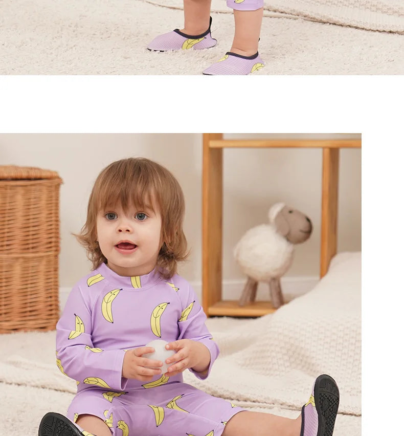 Baby Swimwear 2025 New Children's One-piece Swimsuit Sunscreen Quick-drying Bathing Suit for Kids Korean Boys Girls Surf Clothes