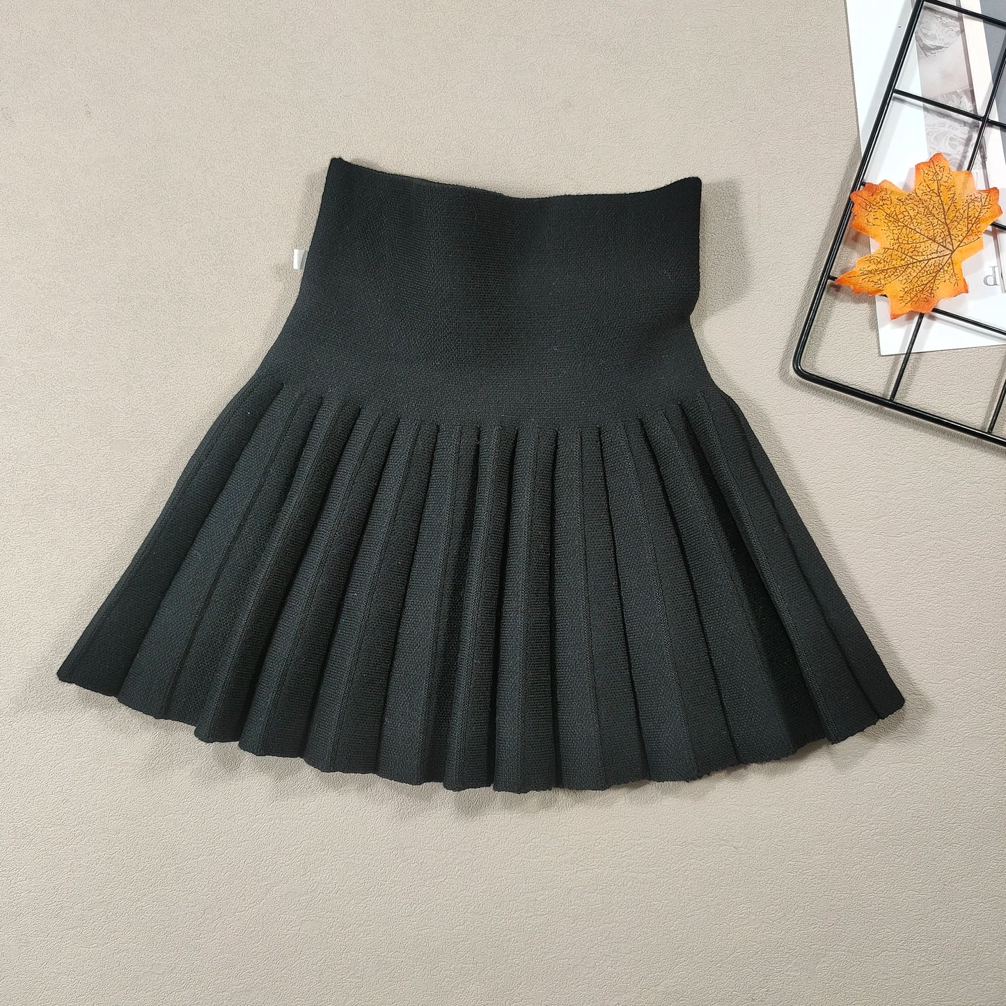 Kids Skirt  Girls' Pleated Skirt Solid Sweet Pink Beach Skirt Black Cute Mini Skirt Slim Fit Baby Princess Skirt 2-12 Years