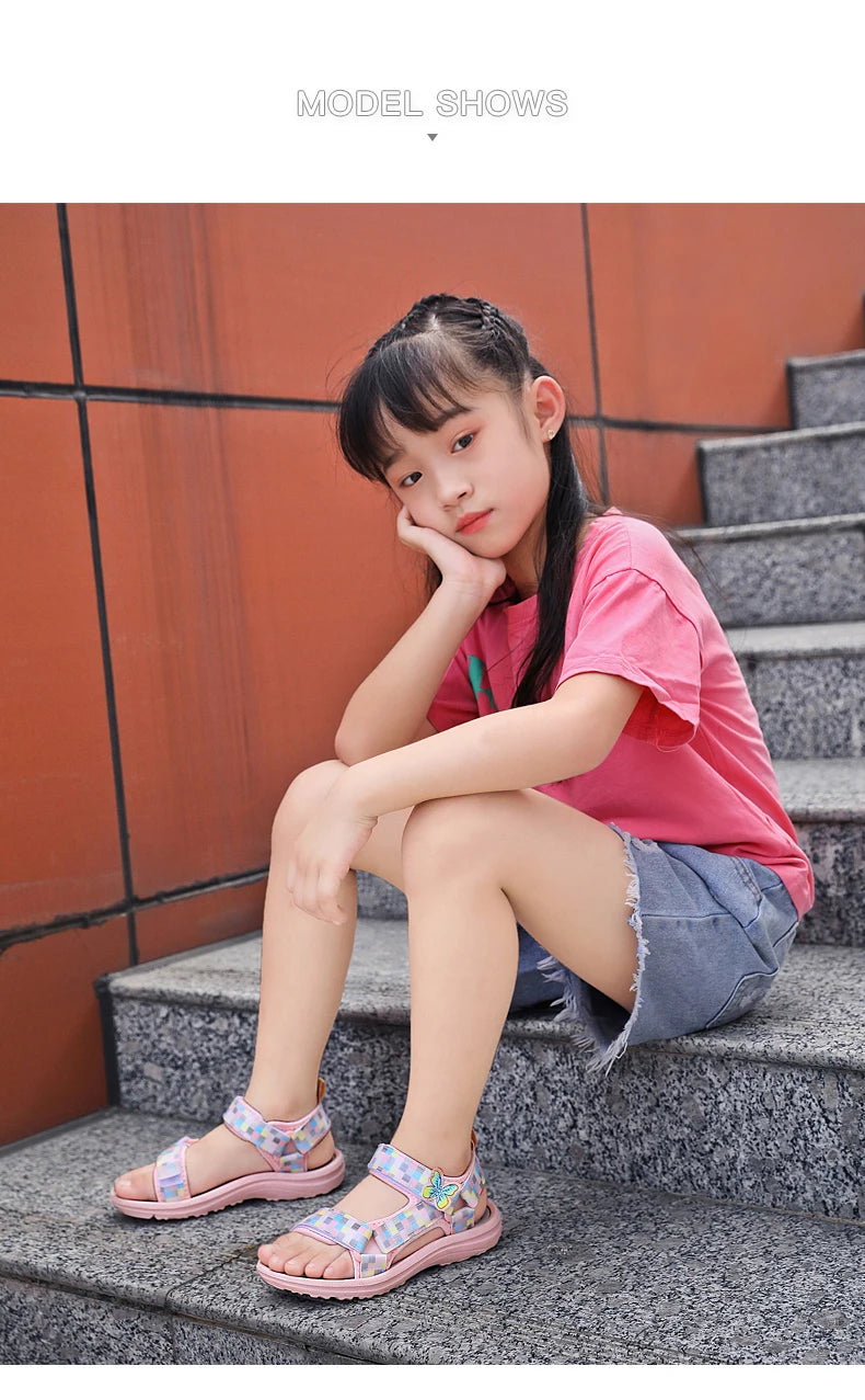 Kids Girl Sandals Shoes Summer Wear Cool Fashionable Girls' Sandals Soft Comfortable